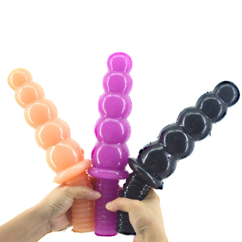 anal umschnalldildo Hismith 9 ”Silikonanalendildo, Analkügelchen mit 5 glatten Kugeln,  Buttopfen mit Kliclok -System