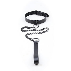 Sexy Genuine Leather Sex Necklace