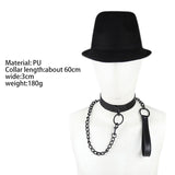 Sexy Genuine Leather Sex Necklace