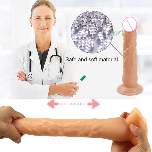 Realistic Skin Huge Dildo With Suction Cup