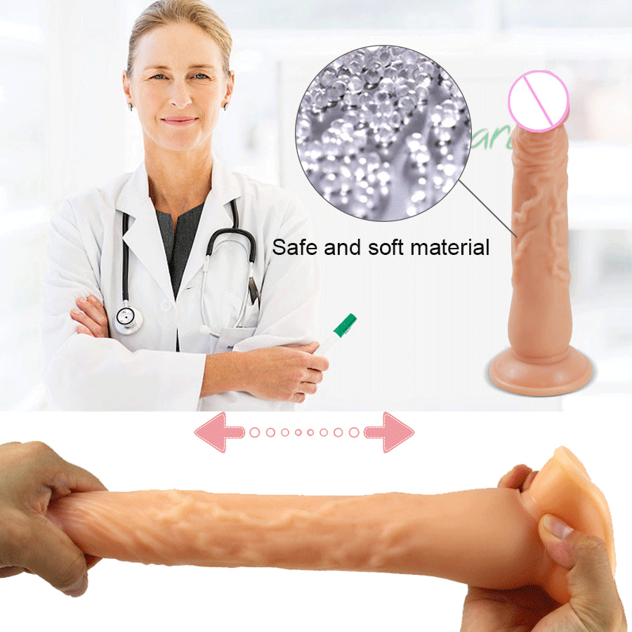 Realistic Skin Huge Dildo With Suction Cup