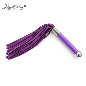 Leather Sexy Whip Acrylic Handle Sex
