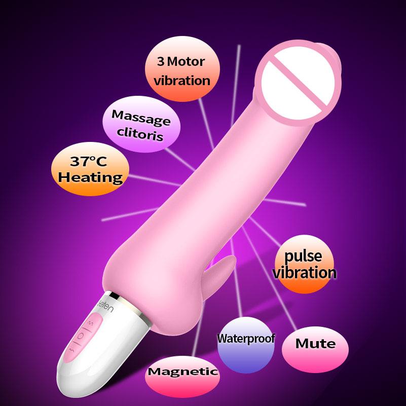 Intelligent Heating Rechargeable Erotic Vibrator