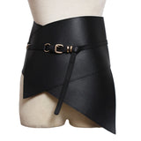 European Skirt Leather Wide Belt