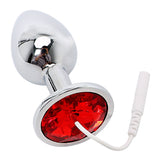 Anal Electroshock Jeweled Butt Plug