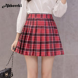 School Girl Pleated Plaid Skirt
