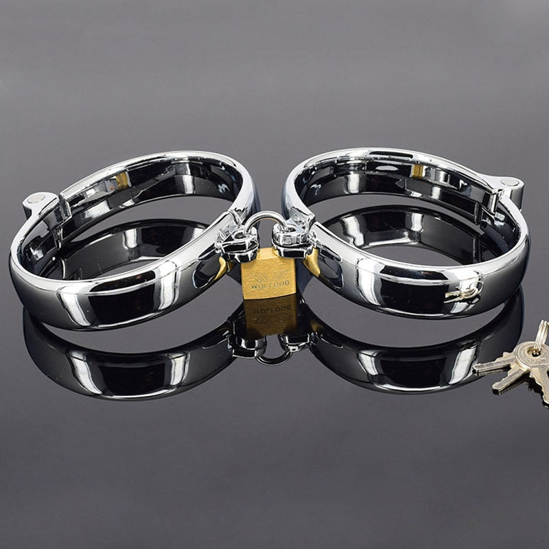 High quality metal bdsm women/men hand cuffs