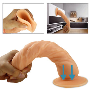 Realistic Skin Huge Dildo With Suction Cup