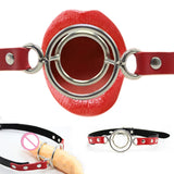 Double Round Ring Flail Open Mouth Gag