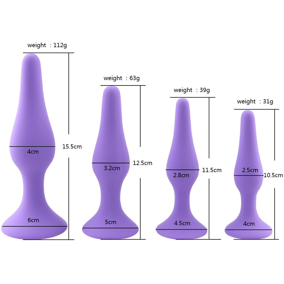 Ultra Smooth Anal Butt Plug- Multiple Sizes