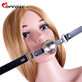 Large Stainless Steel Open Mouth Ball Gag